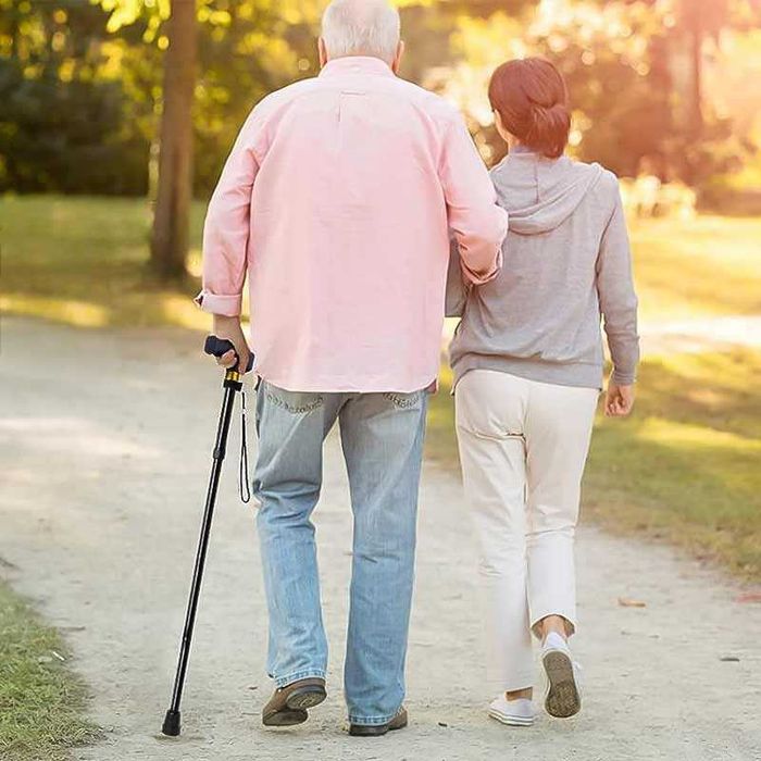 Сгъваем бастун с ортопедична опора, лесно регулируем, опора до 113 кг