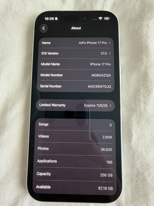 iPhone 17 Pro 256GB Silver