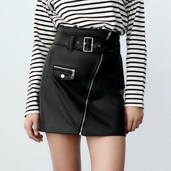 Дамска кожена пола Zara