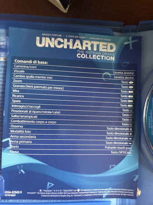 Doua jocuri: GOD OF WAR si UNCHARTED TOTE CELE 3 Jocuri pe disc PS4