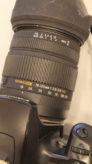 Фотоапарат Canon 1000D + Sigma 18-125 OS HSM