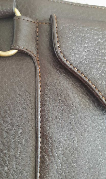 Дамска чанта Marc Picard от естествена кожа – шоколадово кафяво