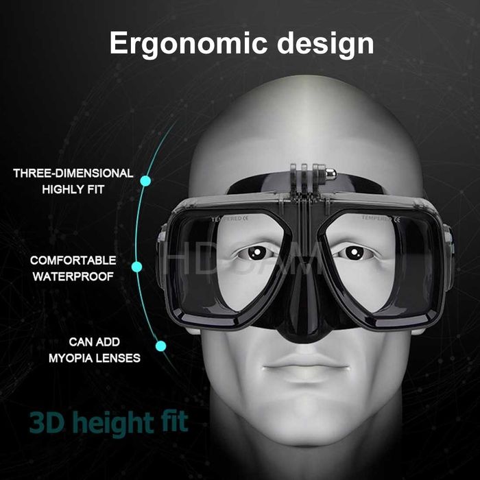 Маска за гмуркане Diving Mask DM01 за GoPro - Insta360 - DJI