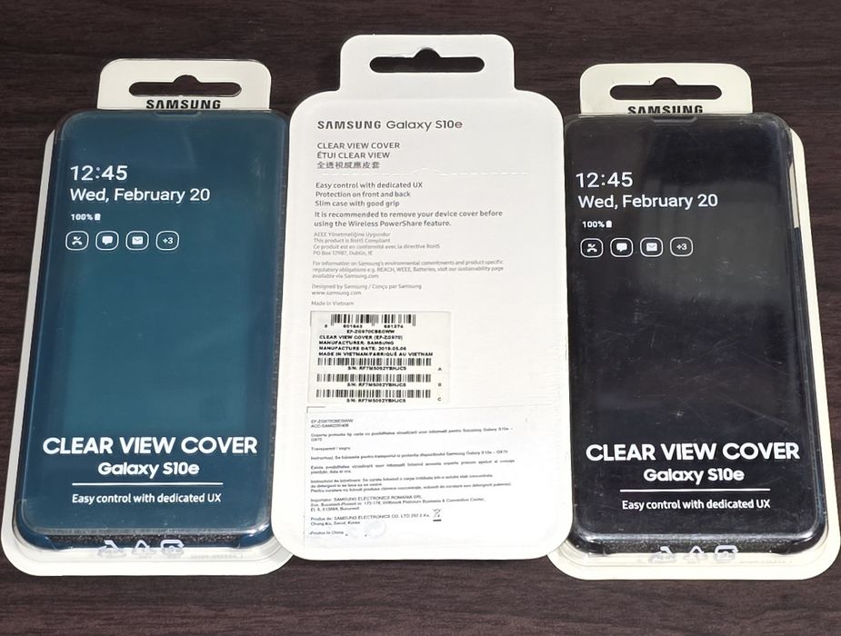 Husa flip smart activa originala Samsung Clear View Cover S10e G970