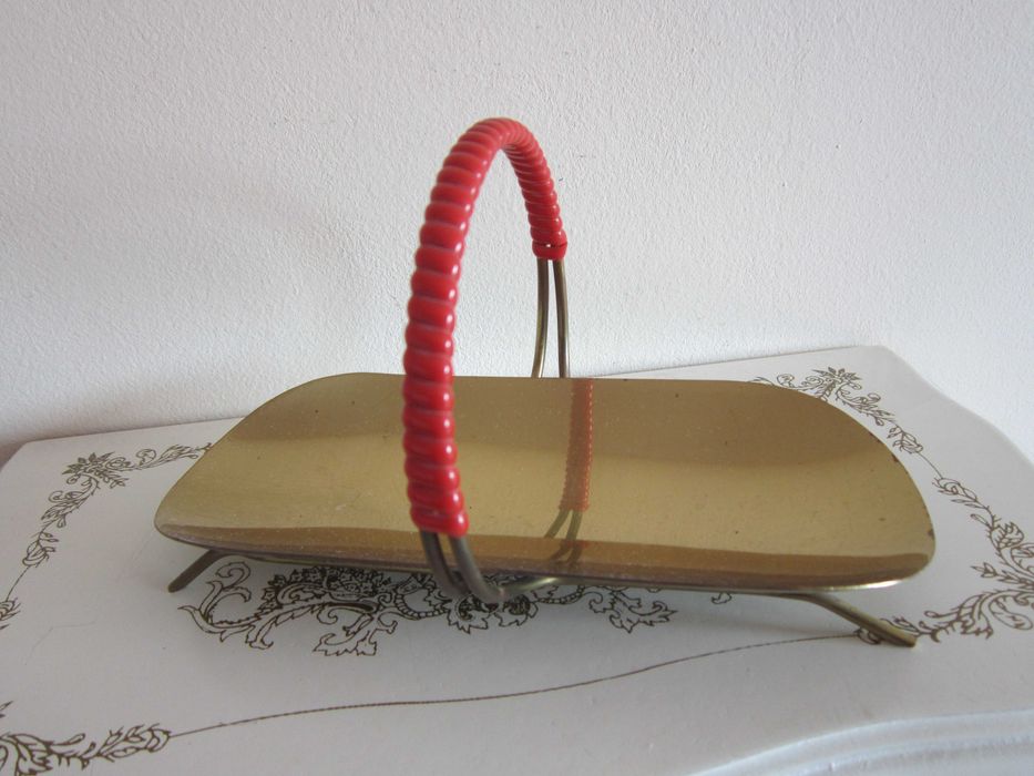 cadou rar Vas Emil Funk Tray Post-Bauhaus alama Germania 1950