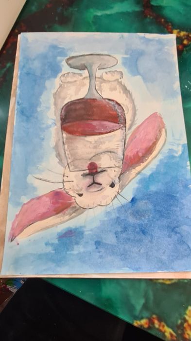 Рисунки акварель