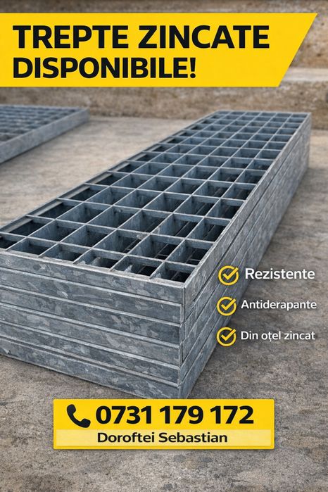 Trepte zincate la comanda