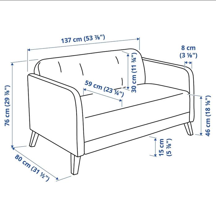 Canapea fixa ikea linanas gri