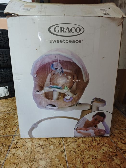 Продам электронный детский шезлонг-качалку Graco Sweetpeace