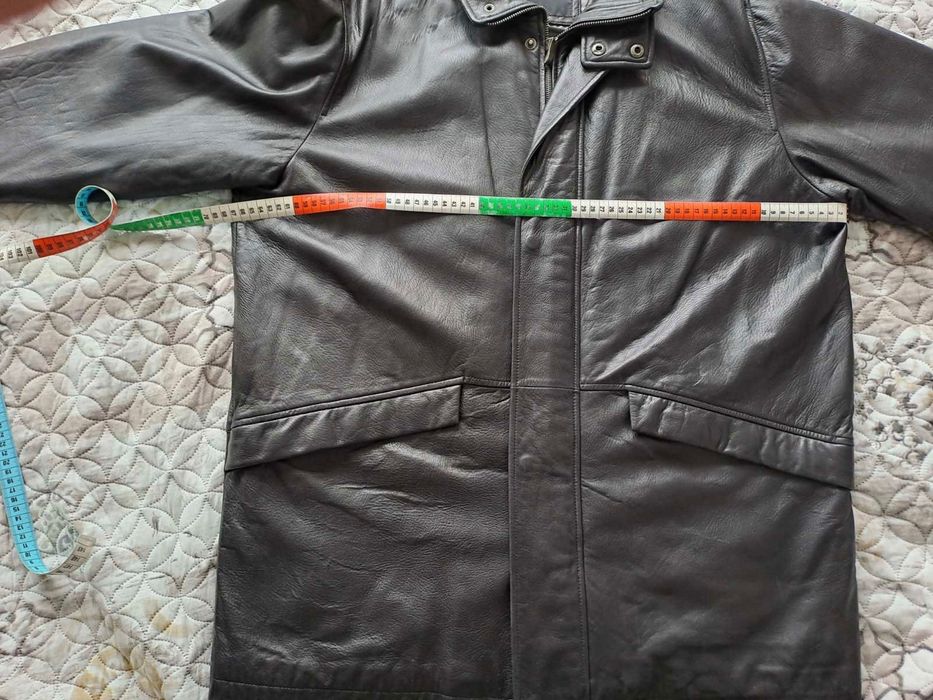 Естествено кожено мъжко яке XXL като ново