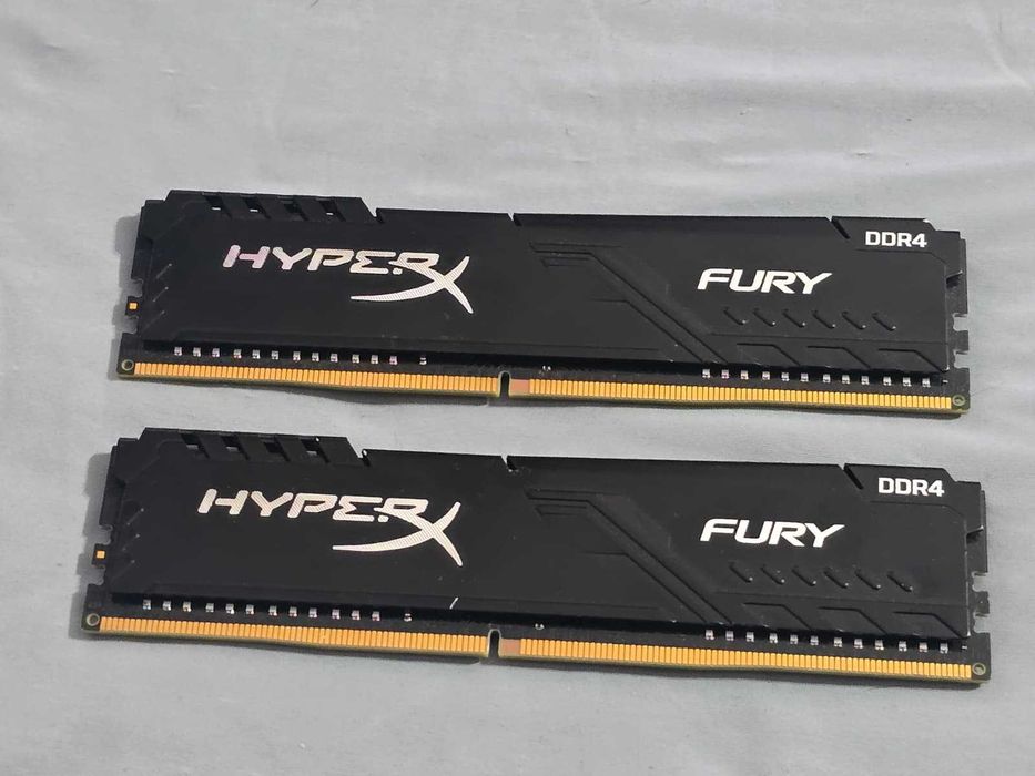 Kit Memorie RAM HyperX Fury Black 8GB DDR4 2666MHz CL16 (2x4GB) HX426C16FB3K2/8