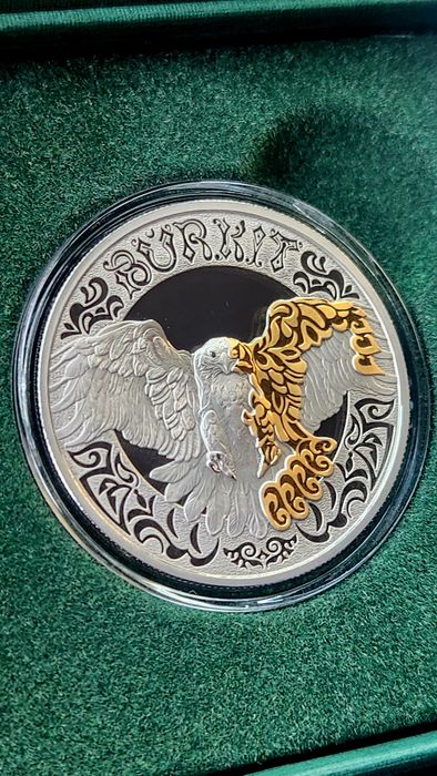 Монета пруф- лайк беркут.