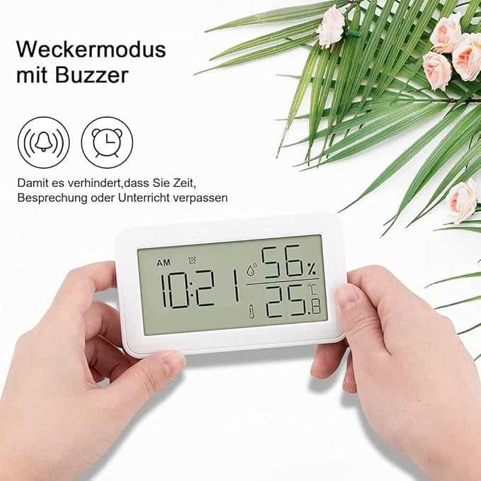 Термометър , хигрометър  будилник, LCD дисплей Seprendi