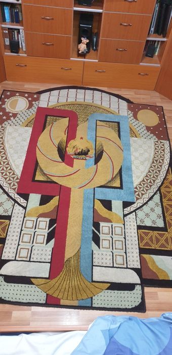 Covor lina cu stema RSR