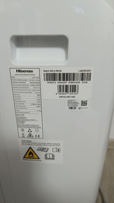 Hisense 12000 btu portable air conditioner