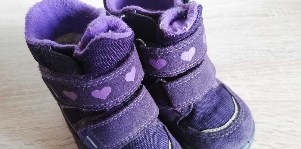 Детски / бебешки зимни ботуши лилави SuperFit 21 номер