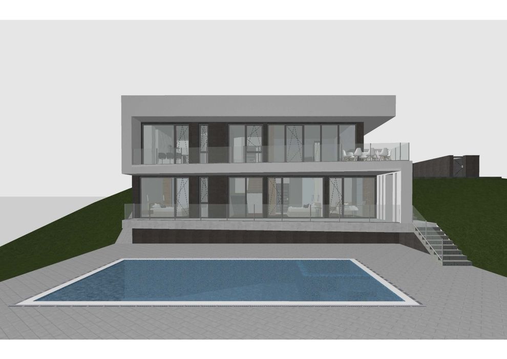 Teren cu autorizatie de construire si  utilitati trase
