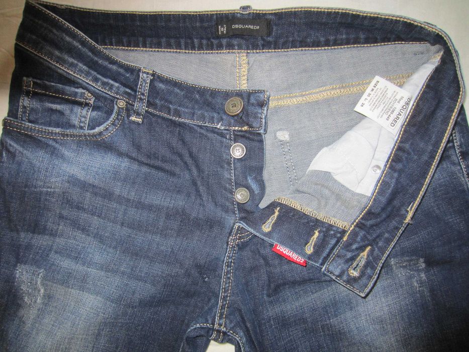 Blugi dama Dsquared2, masura W30 L28, Talie=86cm,model Boyfriend, croiala skinny, 98%Bumbac+2%Lycra, stare f. buna