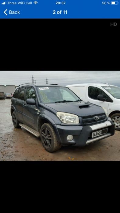 Vând toba evacuare(eșapament)toyota rav 4 diesel de 2.0 litri din 2005