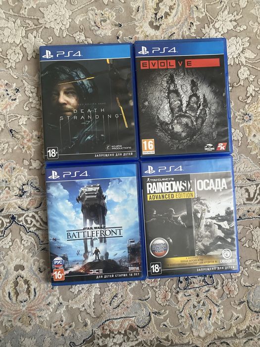 PS4 игры паком — Death Stranding, Rainbow Six, Battlefront
