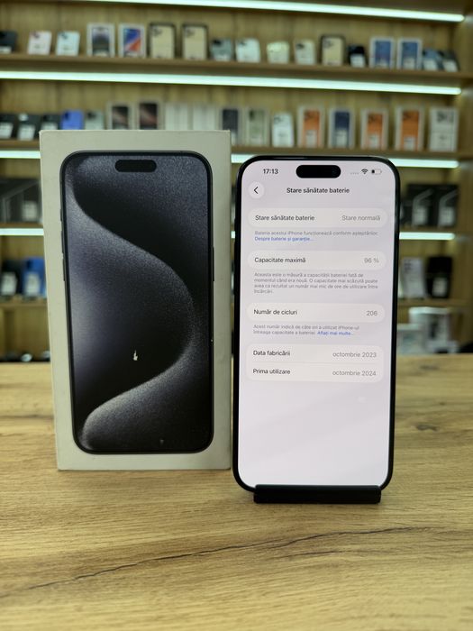 ‼️iPhone 15 Pro Max Blue 512Gb -Sanatate bat.96%- Garantie 12 luni