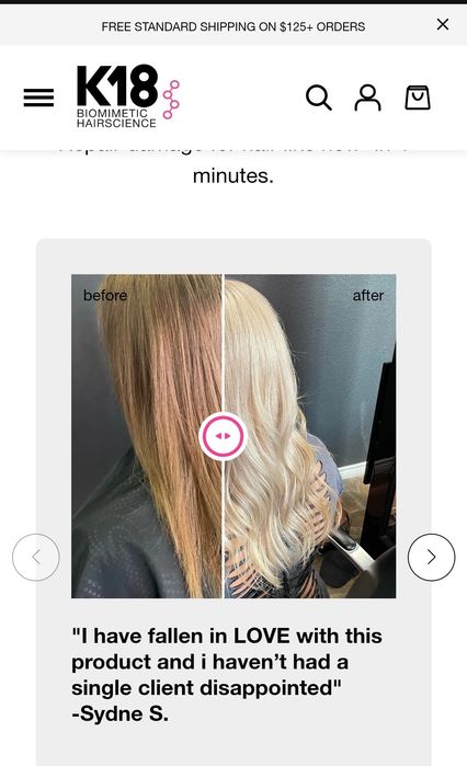 К18 молекулярна възстановяваща маска за коса 150мл