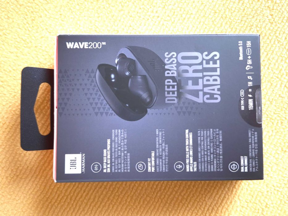 Casti in-ear JBL Wave 200TWS, Wireless, Bluetooth, Deep Bass, Touch