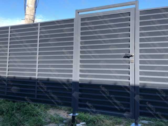 Забор жалюзи металлический
