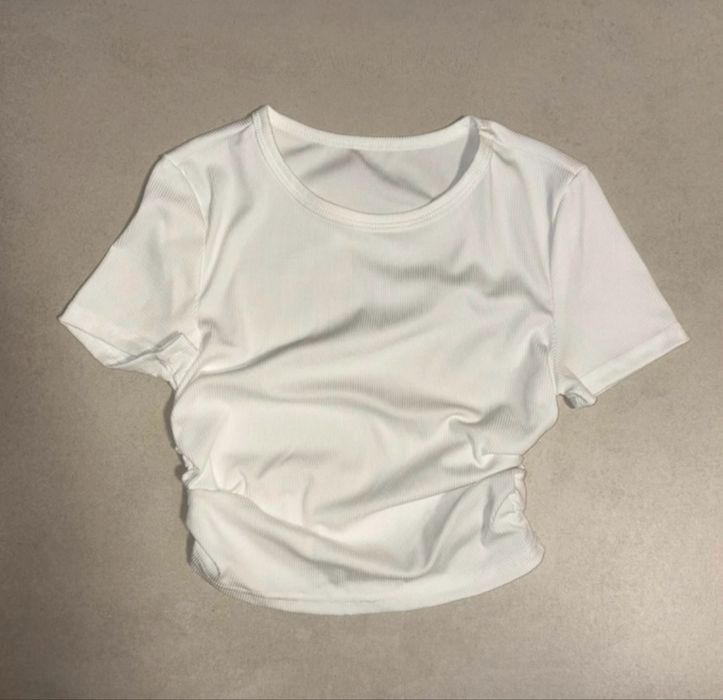 Crop top alb Dama