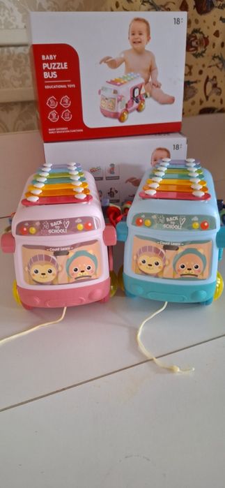 Бизиавтобус для малышей 4 в 1