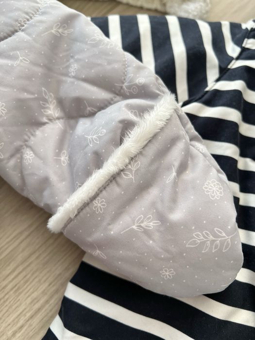 Set doua salopete iarna bebe 3-6 luni