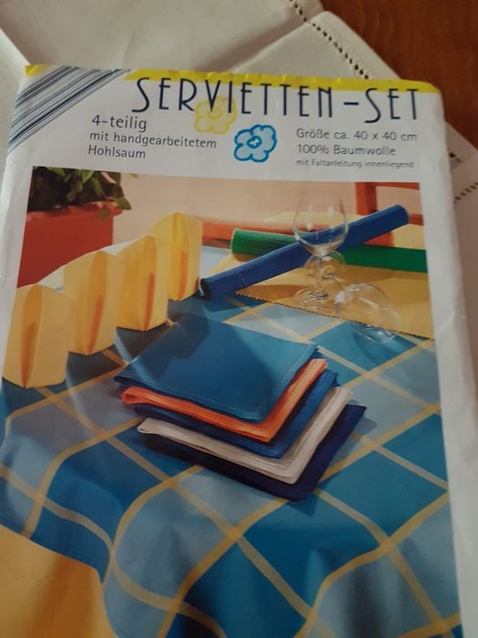 3Покривки за маса или студено сервиране