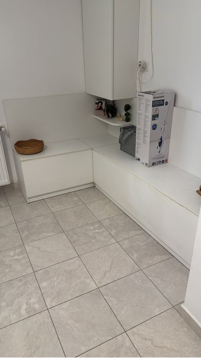 Coltar bucatarie alb