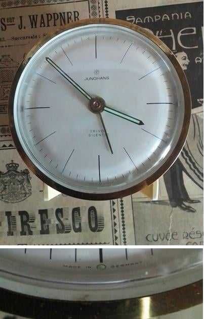 Ceas cu alarmă Junghans Trivox Silentic,  funcțional, anii 60, Germany