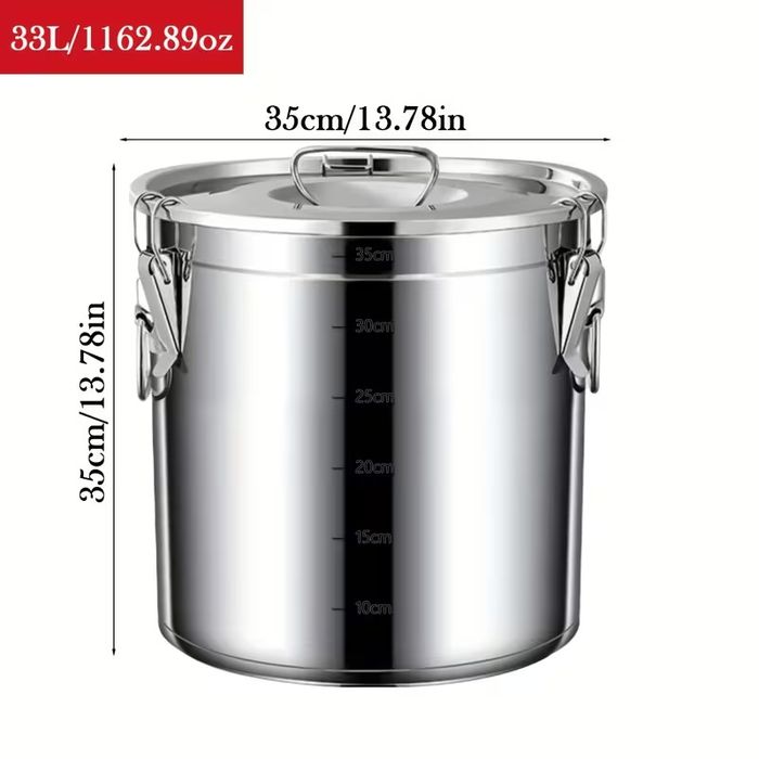 неръждаеми казани - херметически 12л,33л