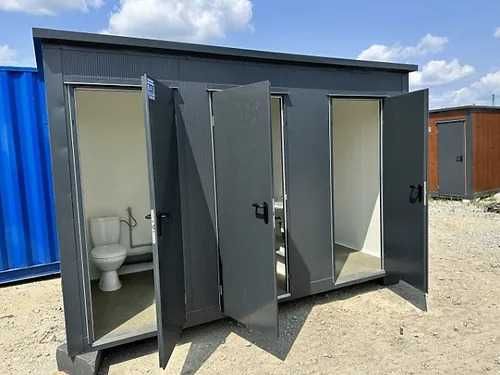 Container sanitar cu 3 compartimente