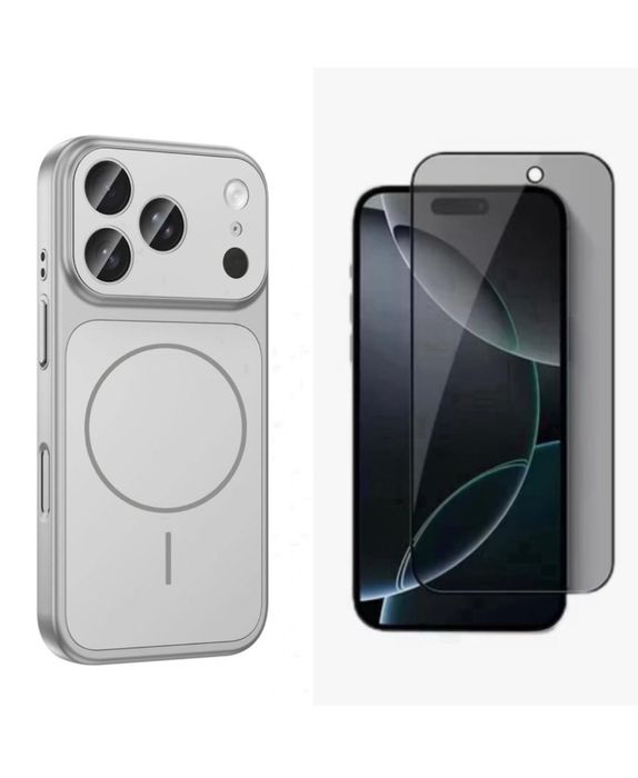 Husa Magsafe TPU + Folie Sticla Iphone 17/17 PRO/17 PRO MAX/17 AIR