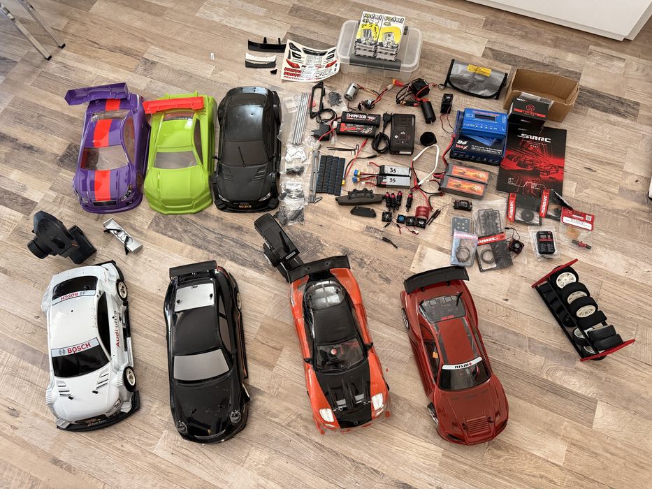 Mega colecție Automodele RC de drift și de viteză 1/10