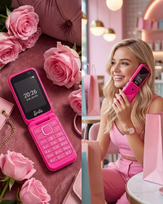 Nokia Barbie rose HMD 4G