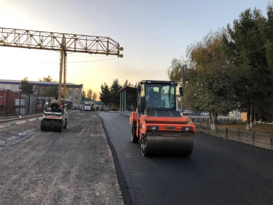 Качественное асфальтирование и ремонт дорог в Ташкенте. Своя техника