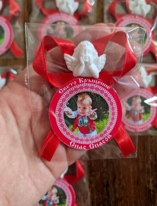 Магнит, подарък за кръщене, погача,рожден ден, сватба