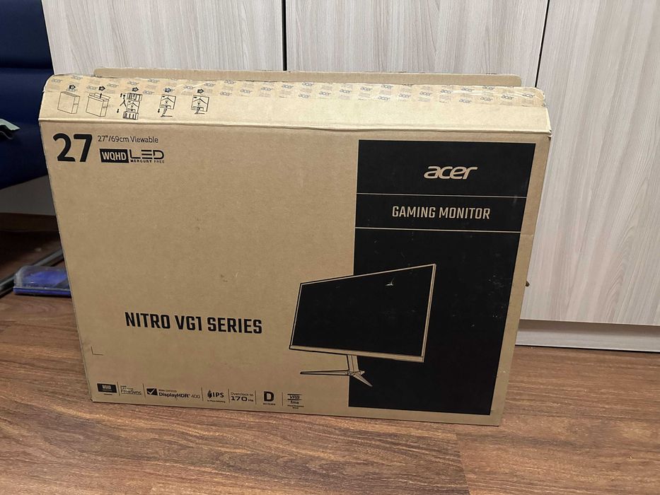 Монитор Acer Nitro VG271U (2k/170hz/ips) коробка