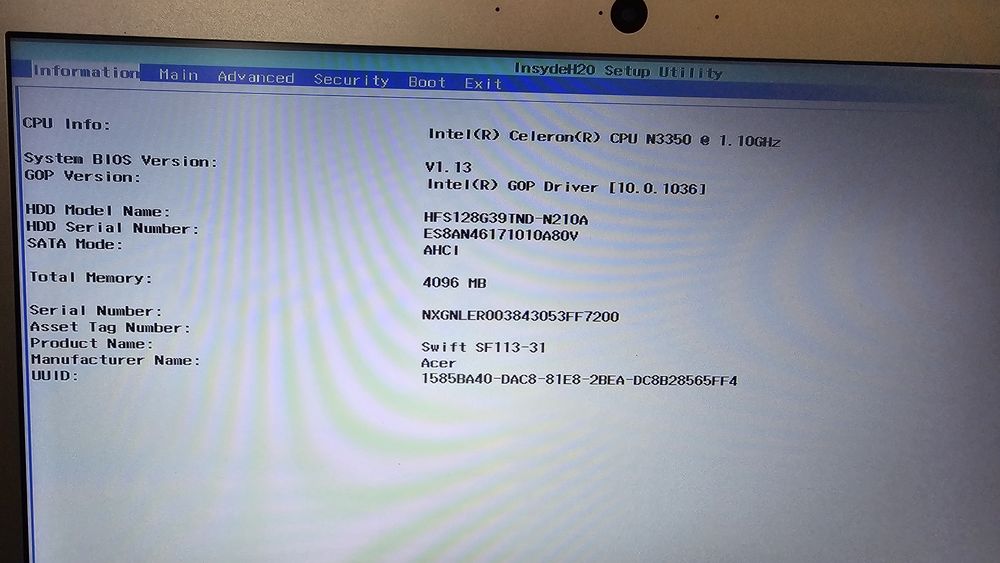 Acer Swift SF113-31