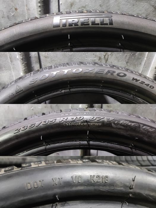2бр. зимни гуми 235/35/19 Pirelli Sotto Zero Winter  W240
7mm
Добро съ