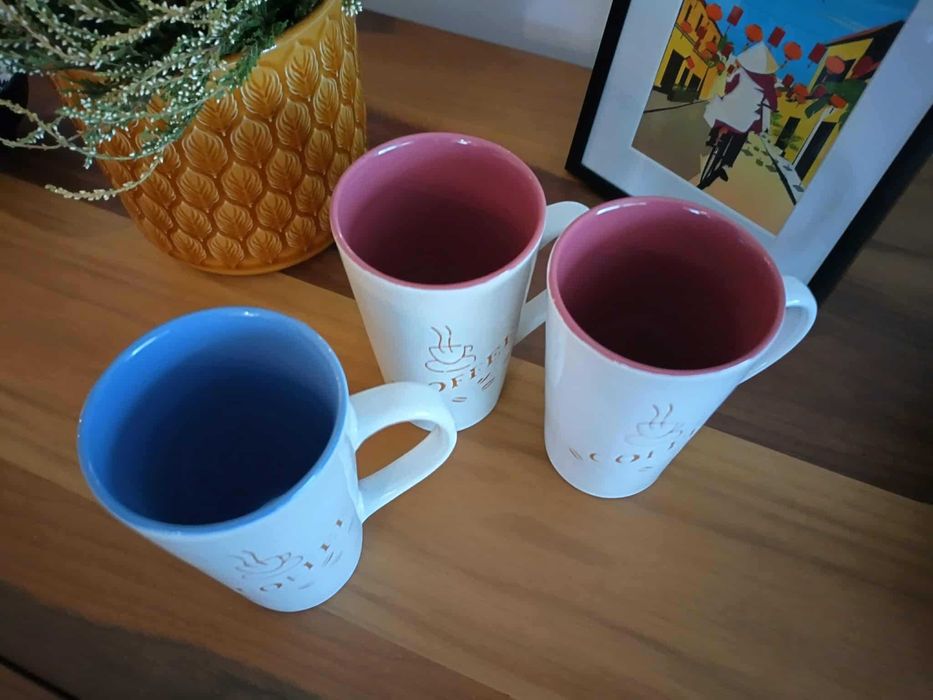 оригинална чаша за кафе и чай с цветя от Италия