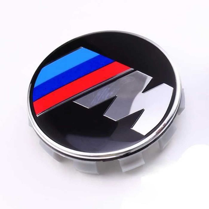 Set 4 Capace Sigle Roti Embleme Jante BMW M Tech Power 68mm
