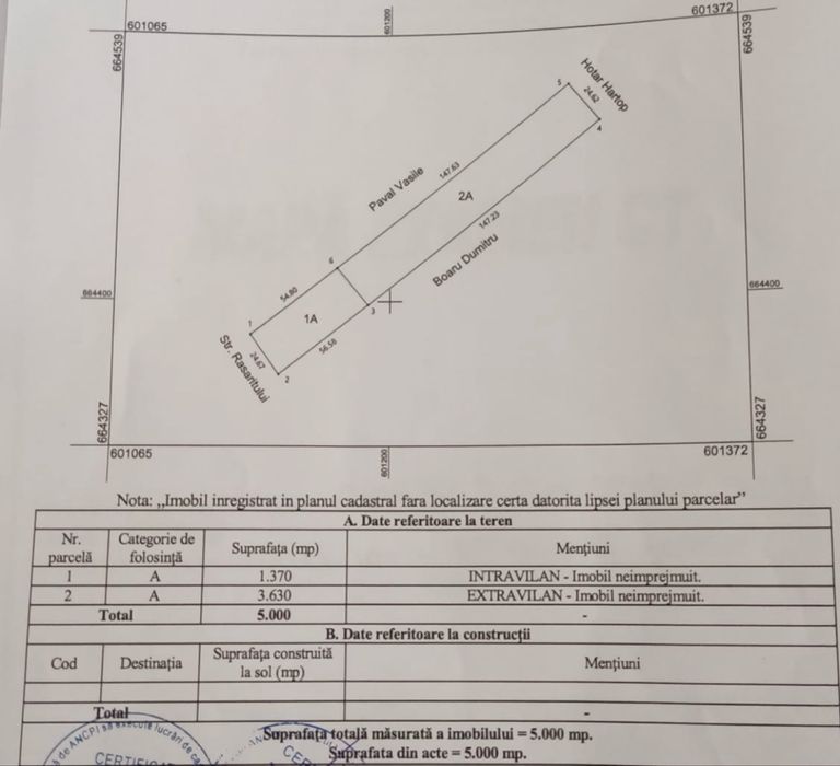 Vand teren intravilan Falticeni
