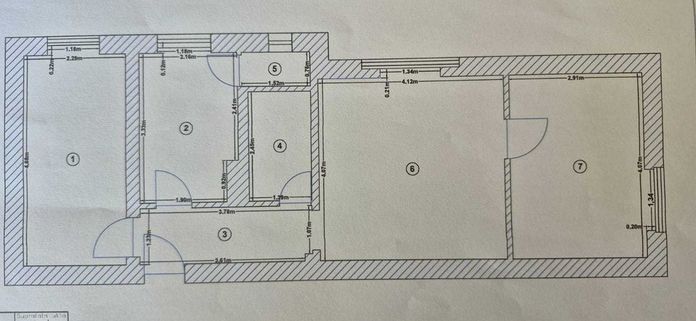 Inchiriez apartament 3 camere Rusciorului (proprietar)