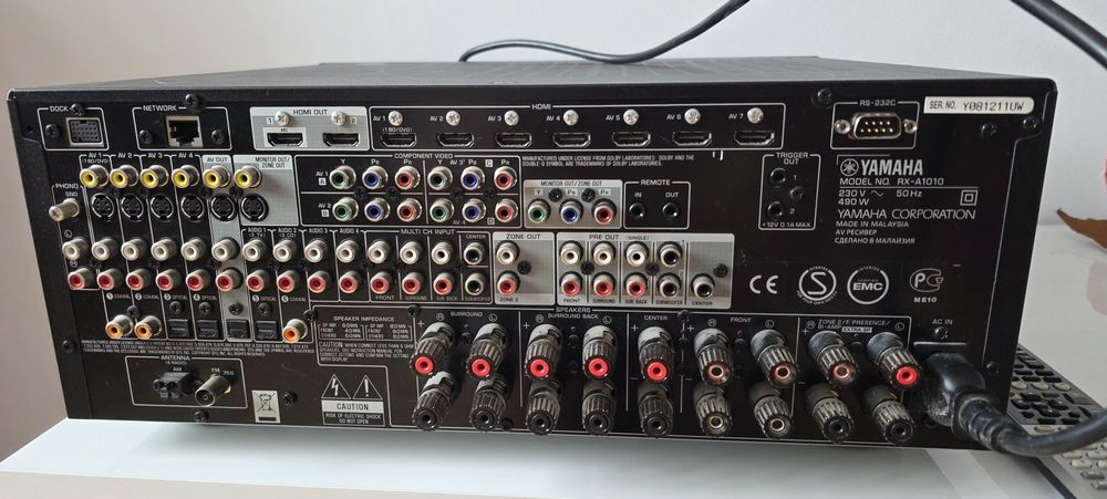 Statie /Receiver  Sistem sunet premium YAMAHA RX A1010 - 110W, 7.2 ch