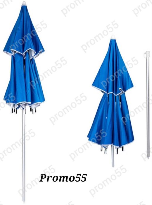 Плажен Чадър с УВ защита 220см. с Двоен Покрив, Стабилност при Вятър